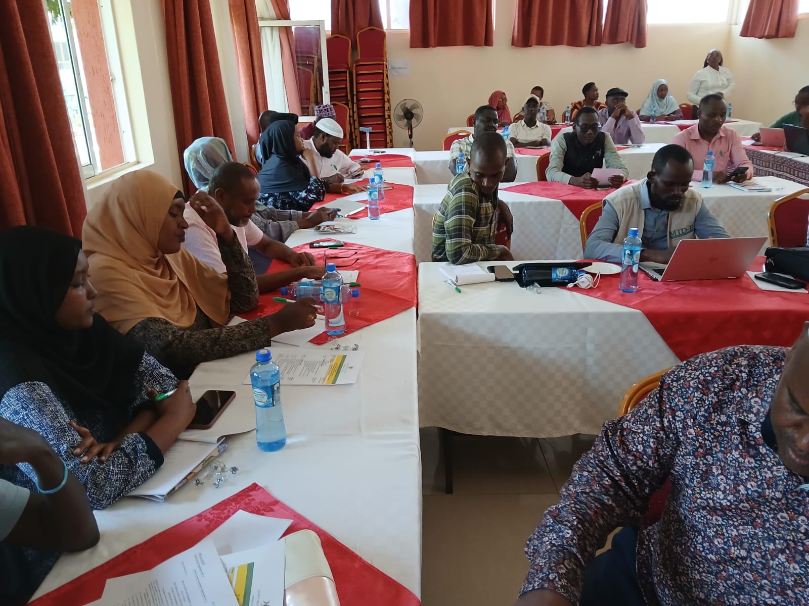 Community leaders in a STEP capacity-building workshop